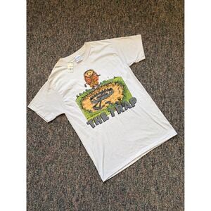 Vintage 1989 Gary Patterson The Trap Shirt Men Large White Graphic Tee Gifu Golf